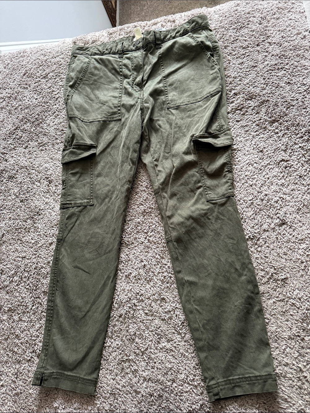 H&M Olive Utility Cargo Pants